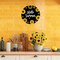 Summer Sunflower Wreath Hanging Plaque Wooden Front Door Hanger Door Sign for Office Wall Indoor Home Decorations
